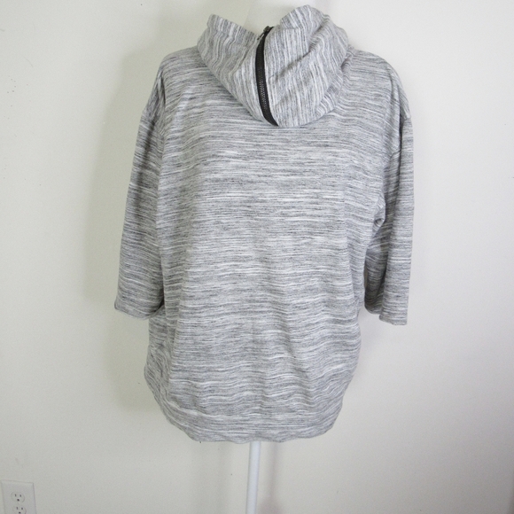 8IGHTH DSTRKT MARLED Gray/White Hoodie, Sweatshirt - Picture 3 of 7